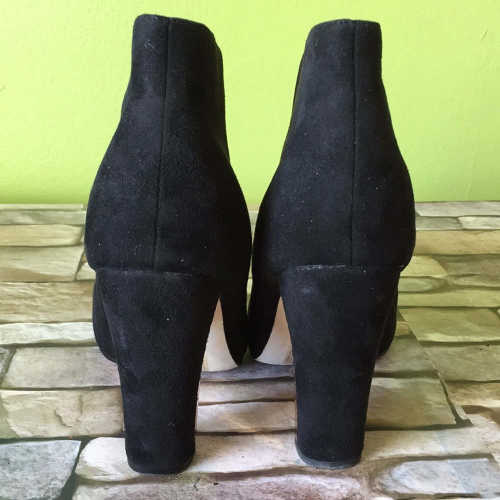 Call It Spring Black ankle boots with Gold Heels - Picture 3 of 8